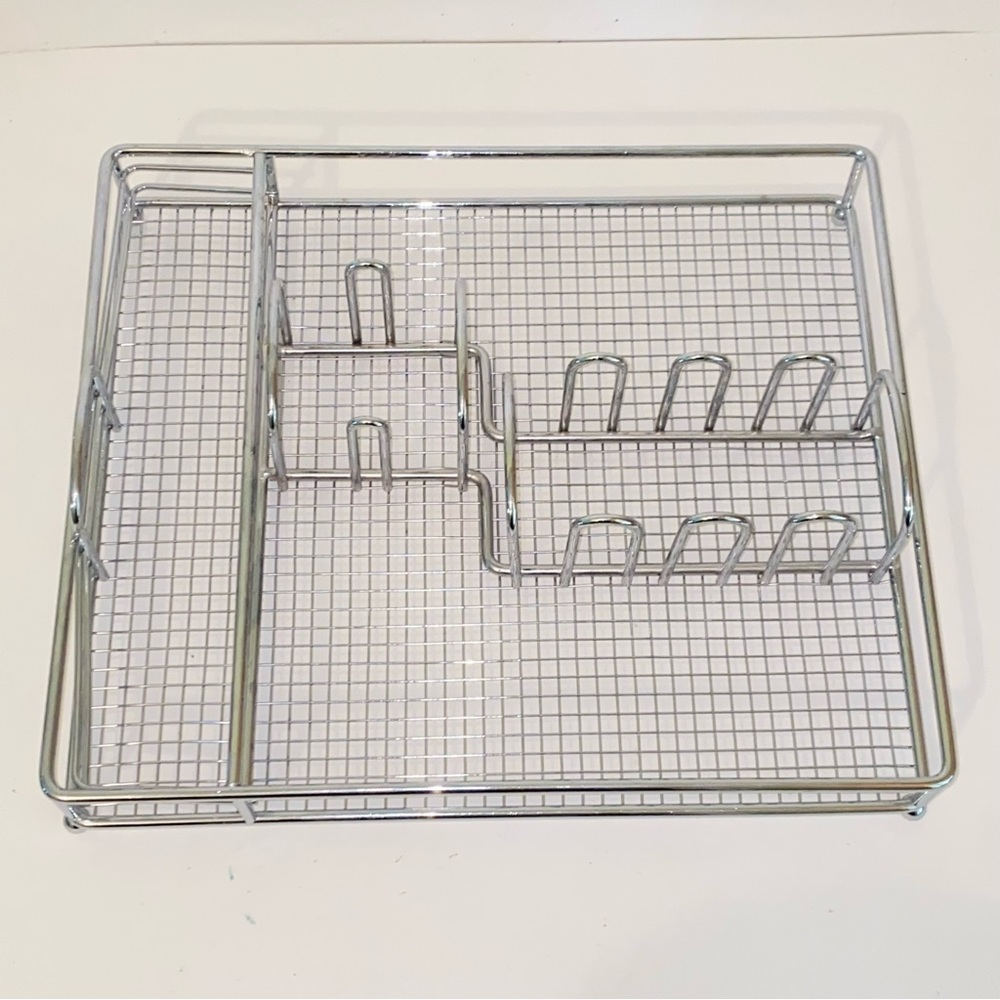Bed Bath & Beyond Wide Slot Stainless Steel Mesh Utensil Holder